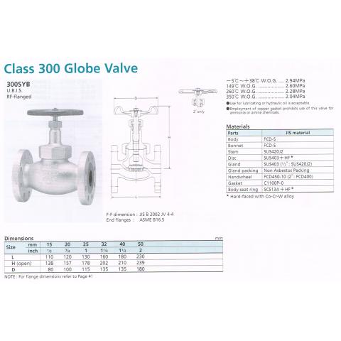 GATE VALVE 300 SYB